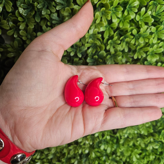 Aretes GRETA Rojos