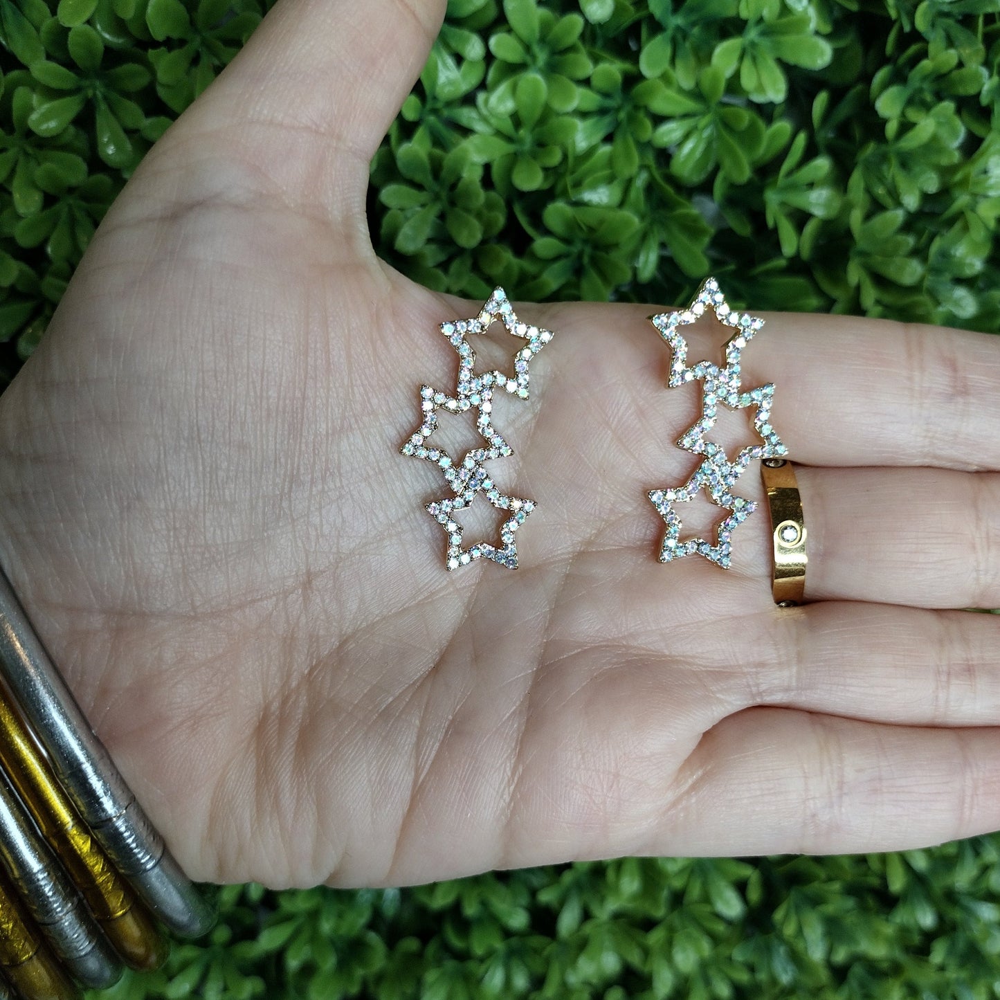 Aretes De 3 Estrellas