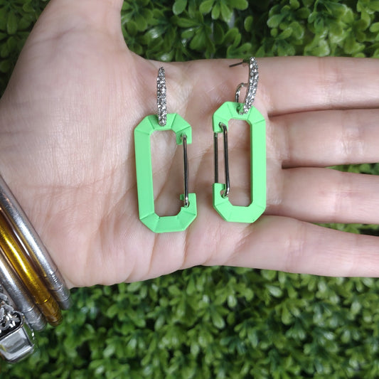 Aretes Retro Verdes