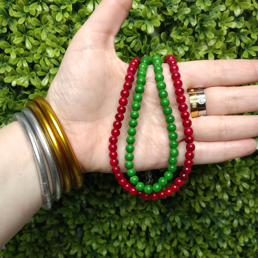 Collares  Roja Y Verde