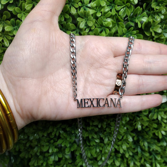 Collar Mexicana Plateado